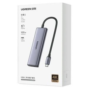 Docking Station Type-C, USB, Display Port, 5Gbps, PD 3.0, 100W, 4K@60Hz, Ugreen CM511 - Gri - Img 7