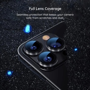 Folie Camera pentru iPhone 17 Pro / iPhone 17Pro Max, Sapphire Crystal Original Lens Glass Blueo, Protectie camera telefon, Albastru - Img 5
