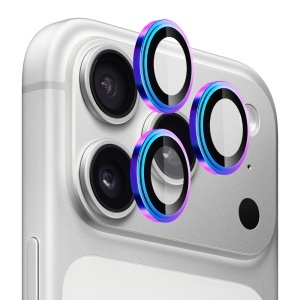 Folie Camera pentru iPhone 17 Pro / iPhone 17Pro Max, Sapphire Crystal Original Lens Glass Blueo, Protectie camera telefon, Multicolor