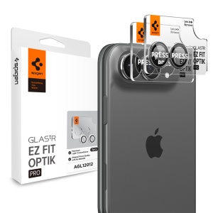 Folie Camera pentru iPhone Duo (set 2) - Spigen Glas.tR Optik EZ Fit Pro - Star White