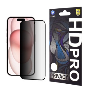 Folie de Sticla iPhone 15, Sticla Securizata, Lito, HD Pro, Privacy