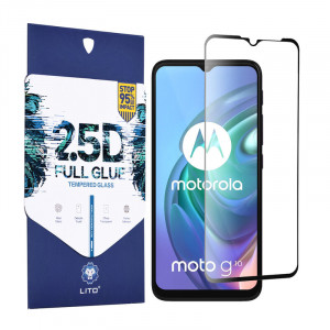 Folie de sticla Motorola Moto G10 / G30, 2.5D FullGlue LITO - Negru