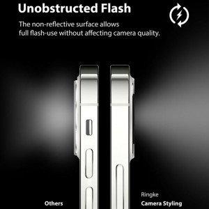 Folie iPhone 12 Pro Max, Camera Styling, Ringke - Silver - Img 6