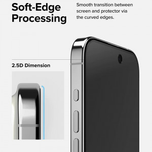 Folie iPhone 15 Pro Max, Ringke Cover Display Tempered Glass - Privacy - Img 5