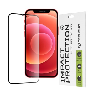 Folie pentru iPhone 12 mini, SKYDDAR INNOVATION, Sticla Securizata, Ultra HD, Protectie 111D, Montare Simplă, Transparent, set cu sticker