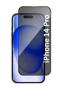Folie pentru iPhone 14 Pro, Anti-spy Ultra HD, Protectie 9H, Montare Simplă, 111D, Privacy, set cu sticker