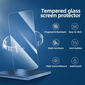 Folie pentru iPhone 15 Plus / 15 Pro Max / 16 Plus, SKYDDAR INNOVATION, Protectie 9H, 0.3mm, Clear Vision, set cu sticker, Transparent - Img 4
