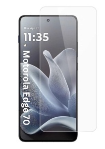 Folie pentru Motorola Edge 70, SKYDDAR INNOVATION, Protectie 9H, 0.3mm, Clear Vision, set cu sticker, Transparent