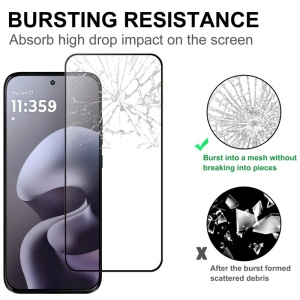 Folie pentru Motorola Moto G77 / Moto G67 din Sticla Securizata, Ultra HD, set cu sticker, ESD Glass Anti Static, Transparent - Img 4