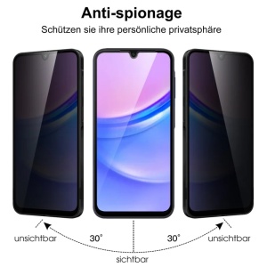 Folie pentru Samsung Galaxy A06, Anti-spy Ultra HD, Protectie 9H, Montare Simplă, 111D, Privacy, set cu sticker - Img 5