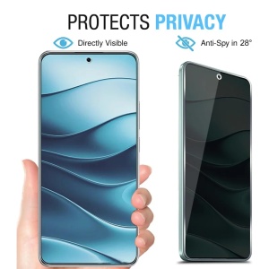 Folie pentru Xiaomi Poco X8 Pro, Anti-spy Ultra HD, Protectie 9H, Montare Simplă, 111D, set cu sticker, Privacy - Img 2