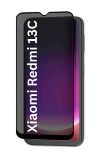 Folie pentru Xiaomi Redmi 13C 4G / Poco C65 / Redmi 13C 5G, Anti-spy Ultra HD, Protectie 9H, Montare Simplă, 111D, Privacy, set cu sticker
