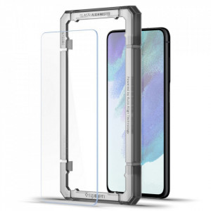 Folie sticla Samsung Galaxy S21 FE, ALM Glas (2xPack) Spigen - Clear - Img 7