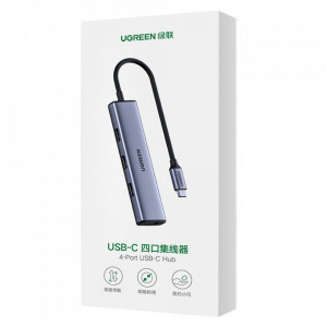 Hub Type-C la 4xUSB 3.0, 5Gbps, Ugreen CM473, Gri - Img 7