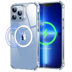 Husa iPhone 13 Pro, ESR Air Armor HaloLock - Transparent - Img 1