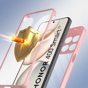 Husa 360° Honor 400 Smart / X7d 4G, SKYDDAR INNOVATION, [Pachet 360°] ColorVerse, set cu sticker, Roz - Img 5