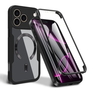 Husa 360° iPhone 17 Pro Max, SKYDDAR INNOVATION, [Pachet 360°] ColorVerse MagSafe, set cu sticker, Negru