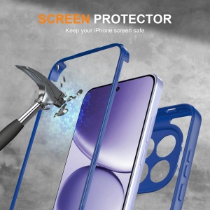 Husa 360° Samsung Galaxy A27 5G, SKYDDAR INNOVATION, [Pachet 360°] ColorVerse, set cu sticker, Albastru - Img 4
