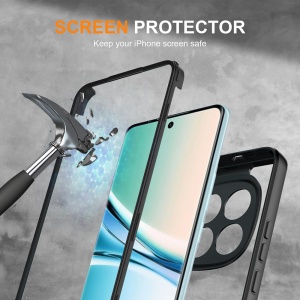 Husa 360° Xiaomi Redmi Note 15 4G / Redmi Note 15 5G, SKYDDAR INNOVATION, [Pachet 360°] ColorVerse, set cu sticker, Negru - Img 5