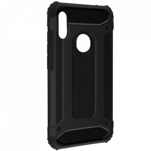 Husa Huawei Y6 2019 din plastic dur, Techsuit Hybrid Armor - Negru - Img 1