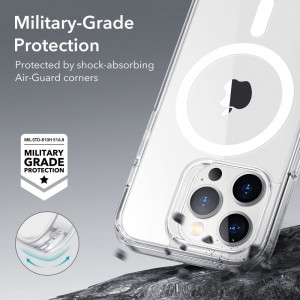 Husa iPhone 14 Pro, ESR Classic Hybrid HaloLock - Transparent - Img 5