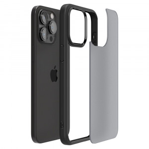 Husa iPhone 15 Pro, Spigen Ultra Hybrid - Frost Black - Img 3