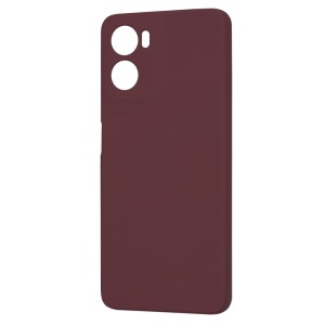 Husa Motorola Moto G06 din Silicon Catifelat, SoftElegance, set cu sticker, Bordo - Img 4