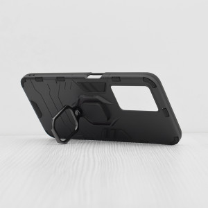 Husa Oppo A57 4G / A57s / OnePlus Nord N20 SE cu inel, Techsuit Silicone Shield - Negru - Img 3