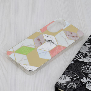 Husa Oppo A78 4G Marble Series, Techsuit - Purple Hex - Img 3
