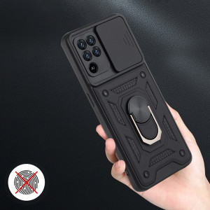 Husa Oppo A94 4G / Reno5 Lite cu inel magnetic, Techsuit CamShield - Negru - Img 6