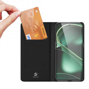 Husa Oppo Find X6 Pro tip carte magnetica, Skin Pro Dux Ducis - Negru - Img 4