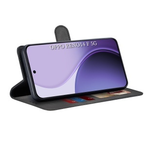 Husa Oppo Reno14 F tip carte cu Portofel Interior, Antisoc, set cu sticker, Diary Book, Negru - Img 5