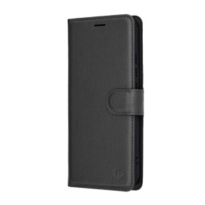 Husa Oppo Reno14 F tip Carte, cu Portofel Interior, Finisaje Premium, set cu sticker, Leather Folio, Negru - Img 5