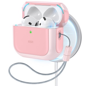 Husa pentru Apple AirPods 4, Orbit Hybrid HaloLock ESR, Roz