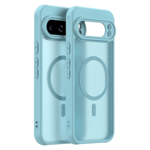 Husa pentru Google Pixel 10 Pro, SKYDDAR INNOVATION, HaloFrost MagSafe II, Antisoc, set cu sticker, Verde menta
