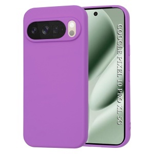 Husa pentru Google Pixel 10 Pro XL, SKYDDAR INNOVATION, din Silicon Catifelat, SoftElegance , Mov, set cu sticker