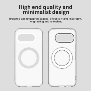 Husa pentru Google Pixel 10a, MagSafe, Antisoc, set cu sticker, CandyCase, Alb - Img 6