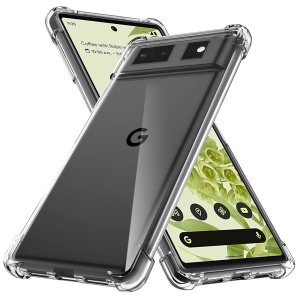 Husa pentru Google Pixel 6 , SKYDDAR INNOVATION, Shockproof Clear din Silicon Slim, Transparenta, set cu sticker