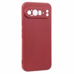 Husa pentru Google Pixel 9 Pro din Silicon Catifelat, Protectie Premium, Skyddar SoftElegance - Bordo - Img 2