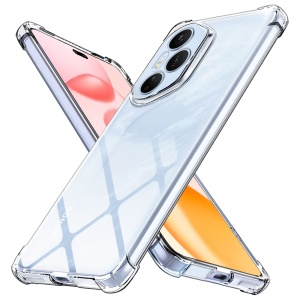 Husa pentru Honor 400 Pro, SKYDDAR INNOVATION, Shockproof Clear Silicone, Silicon Slim, set cu sticker, Transparenta