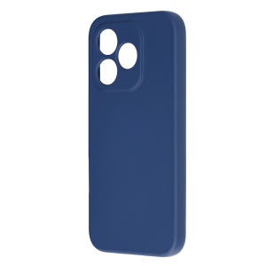 Husa pentru Honor 600 Lite din Silicon Catifelat, Antisoc, set cu sticker, SoftElegance, Bleumarin - Img 4