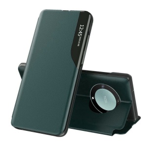 Husa pentru Honor Magic5 Lite, tip carte, set cu sticker, eFold, Verde