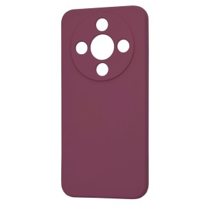 Husa pentru Honor Magic8 Lite, SKYDDAR INNOVATION, din Silicon Catifelat, SoftElegance, set cu sticker, Bordo - Img 4