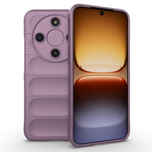 Husa pentru Honor Magic8 Lite, SKYDDAR INNOVATION, Magic Shield, din Silicon Mat, set cu sticker, Mov