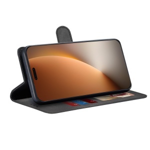 Husa pentru Honor Magic8 Pro, SKYDDAR INNOVATION, Diary Book, tip carte cu Portofel Interior, Antisoc, set cu sticker, Negru - Img 4