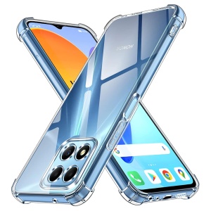 Husa pentru Honor X6 / X8 5G / 70 Lite , SKYDDAR INNOVATION, Shockproof Clear din Silicon Slim, Transparenta, set cu sticker