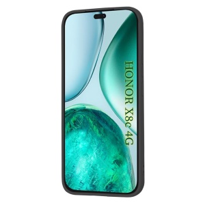 Husa pentru Honor X8c, SKYDDAR INNOVATION, SoftElegance din Silicon Catifelat, set cu sticker, Negru - Img 2