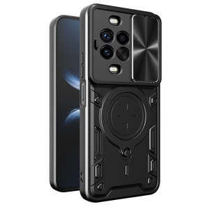 Husa pentru Huawei nova 14 Pro, Inel Magnetic, Protectie Camera, set cu sticker, CamGuard Pro, Negru