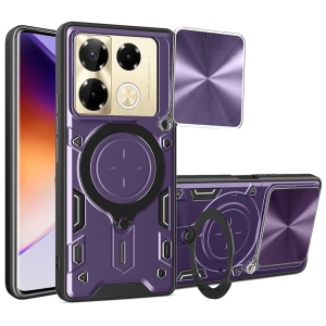 Husa pentru Infinix Note 40 Pro+, SKYDDAR INNOVATION, CamGuard Pro, Inel Magnetic, Protectie Camera, set cu sticker, Mov