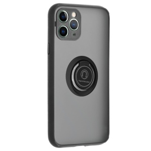 Husa pentru iPhone 11 Pro Max, SKYDDAR INNOVATION, Glinth cu Inel Rotativ 360° Magnetic, Negru, set cu sticker  - Img 10